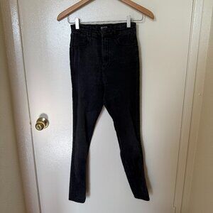 Zara Black Super High Rise Skinny Denim Jeans US 4